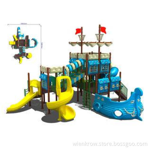 Garden Timber Wooden Train Playground Recreation Equipment